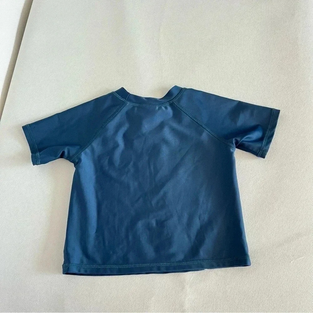 Jumping Beans Navy Blue Rashguard Top Size 18 Months Baby Kids Dinosaur Print - Picture 2 of 4